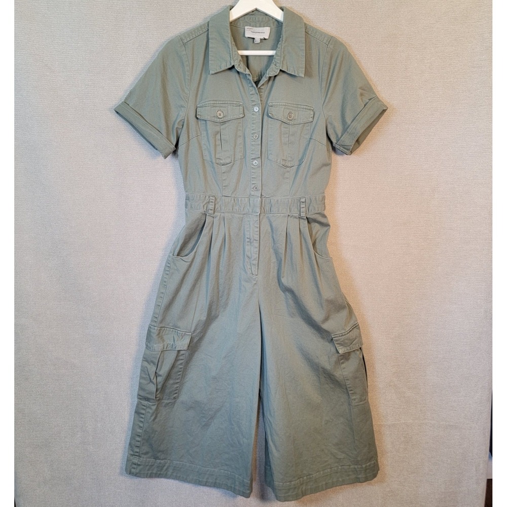 Twentysixhundred Jumpsuit Anthropologie Wide Leg Crop Utility Cargo Womens 6